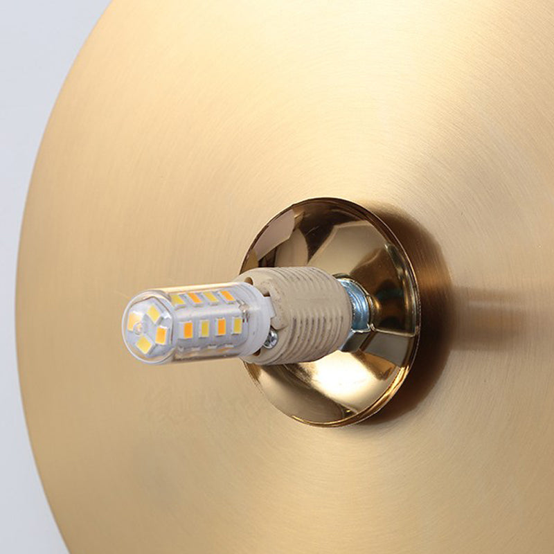 Nordic Style Wall Sconce White Glass Globe Wall Mounted Light for Living Room