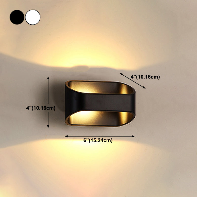 Luz de la plataforma geométrica de estilo moderno de muro de metal LED LED LITING