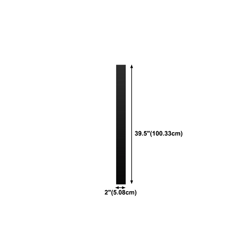 Metall lineare Formwandlicht moderne 1 leichte Wandmontageleuchte in Schwarz