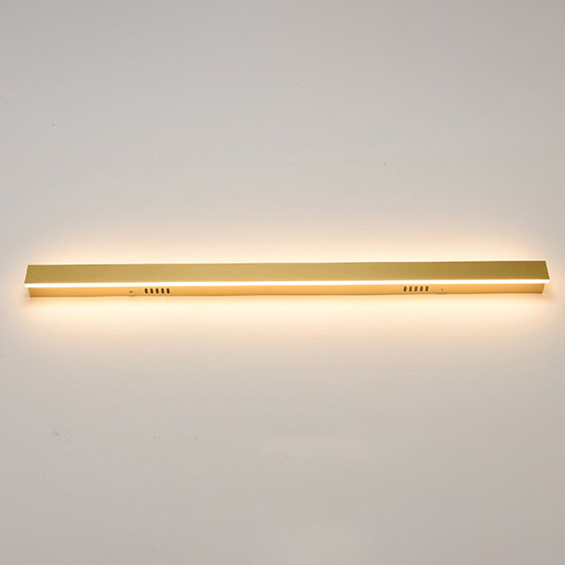 Metal Linear Shape Wall Light Modern 1 Light Wall Mounted Light Fixture