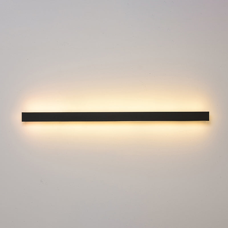 Metal Linear Shape Wall Light Modern 1 Light Wall Mounted Light Fixture