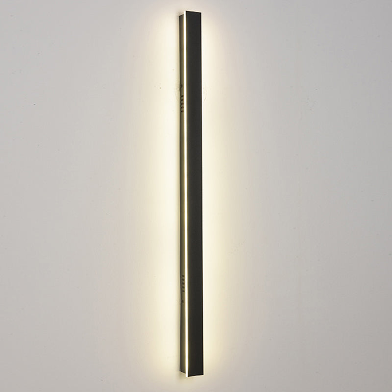 Luz de pared de forma lineal de metal Modern 1 Luz de la pared de luz montada en la pared