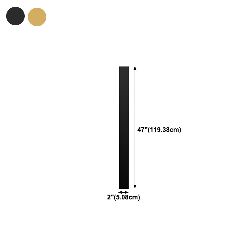 Luz de pared de forma lineal de metal Modern 1 Luz de la pared de luz montada en la pared