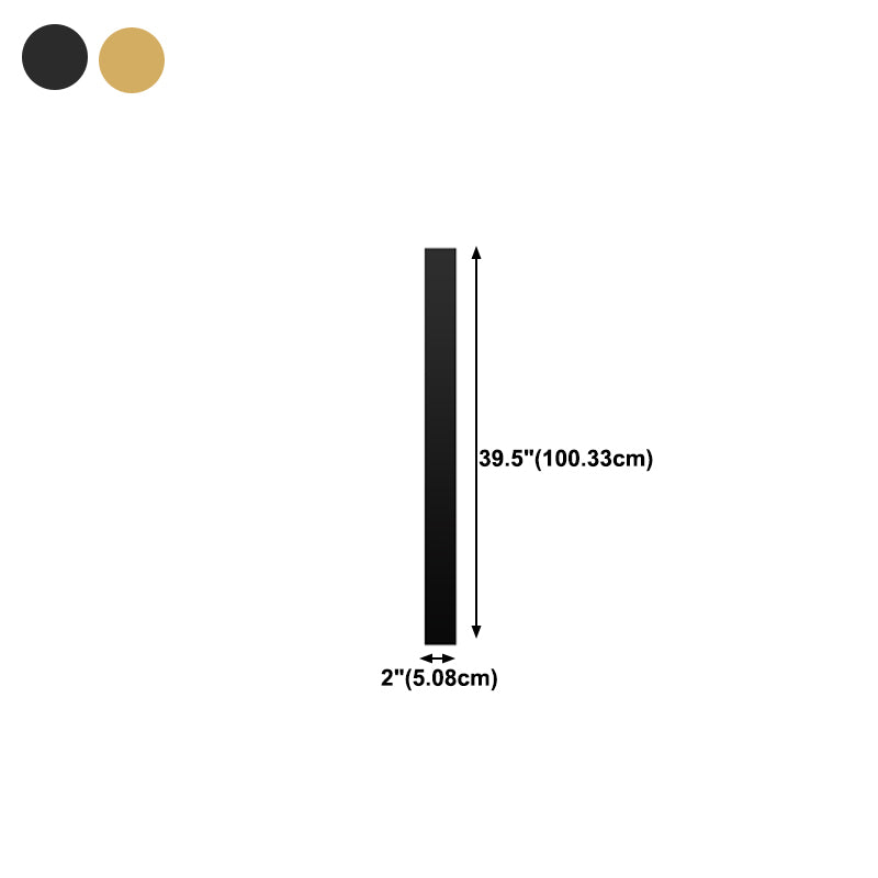 Luz de pared de forma lineal de metal Modern 1 Luz de la pared de luz montada en la pared