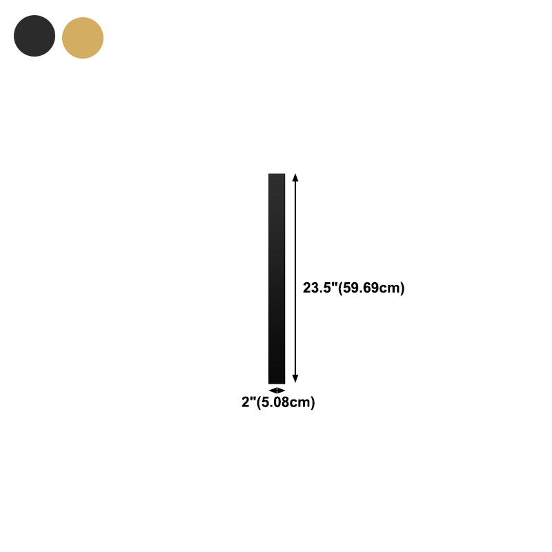 Luz de pared de forma lineal de metal Modern 1 Luz de la pared de luz montada en la pared