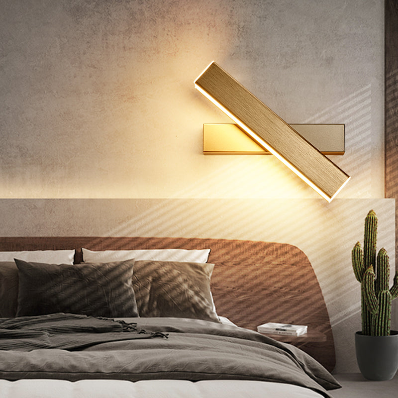 Square Shape Metal Wall Light Modern 1-Light Wall Mounted Light Fixture