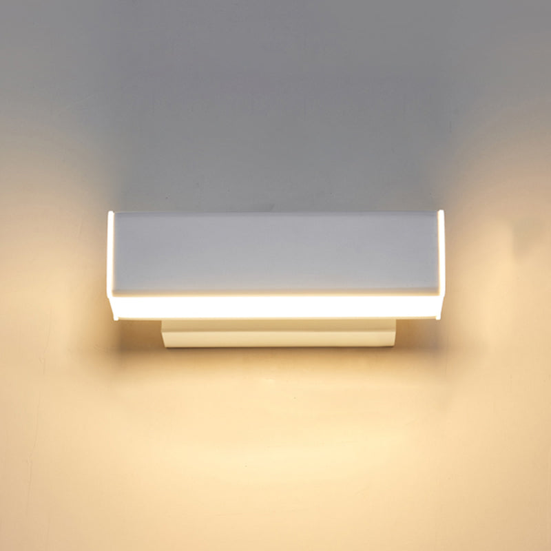 Square Shape Metal Wall Light Modern 1-Light Wall Mounted Light Fixture