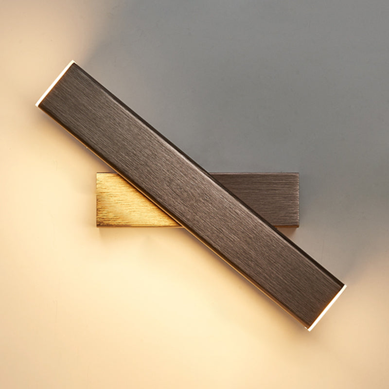 Square Shape Metal Wall Light Modern 1-Light Wall Mounted Light Fixture