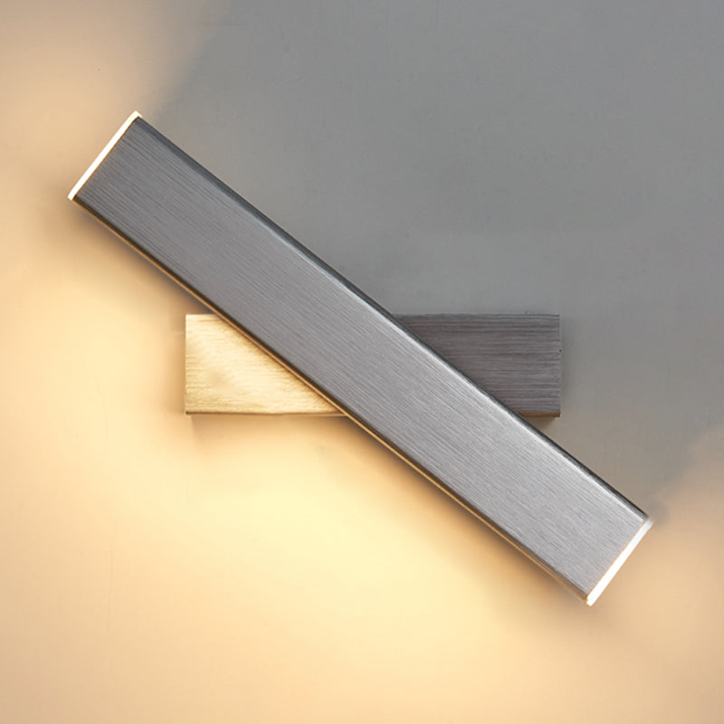 Square Shape Metal Wall Light Modern 1-Light Wall Mounted Light Fixture