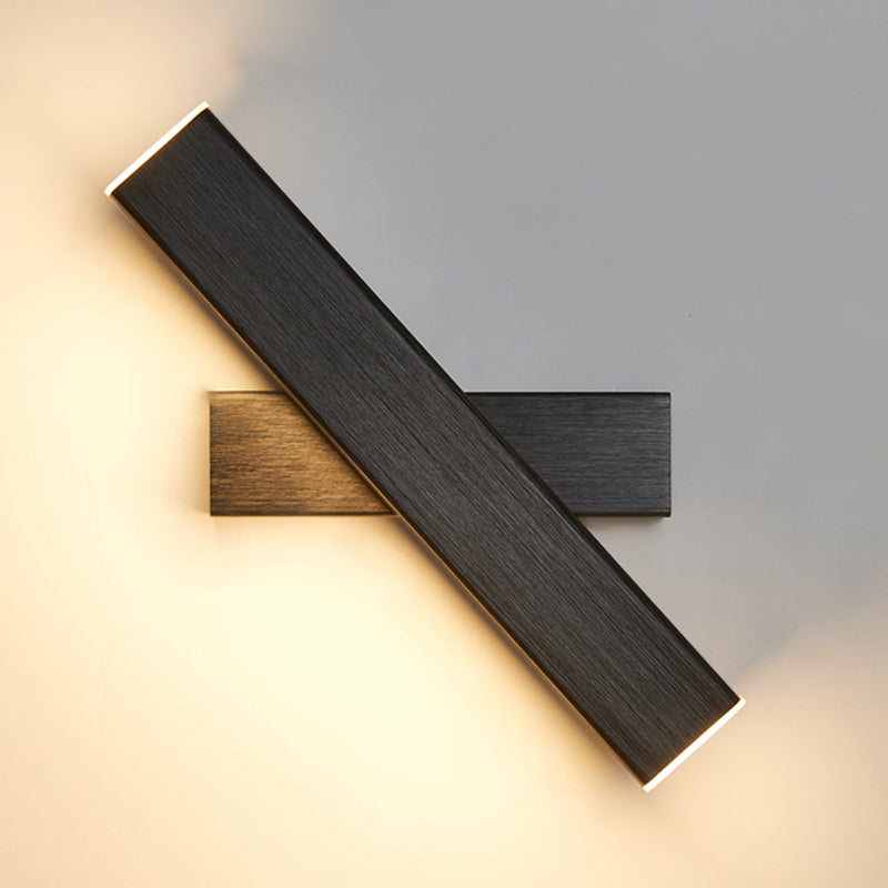 Square Shape Metal Wall Light Modern 1-Light Wall Mounted Light Fixture