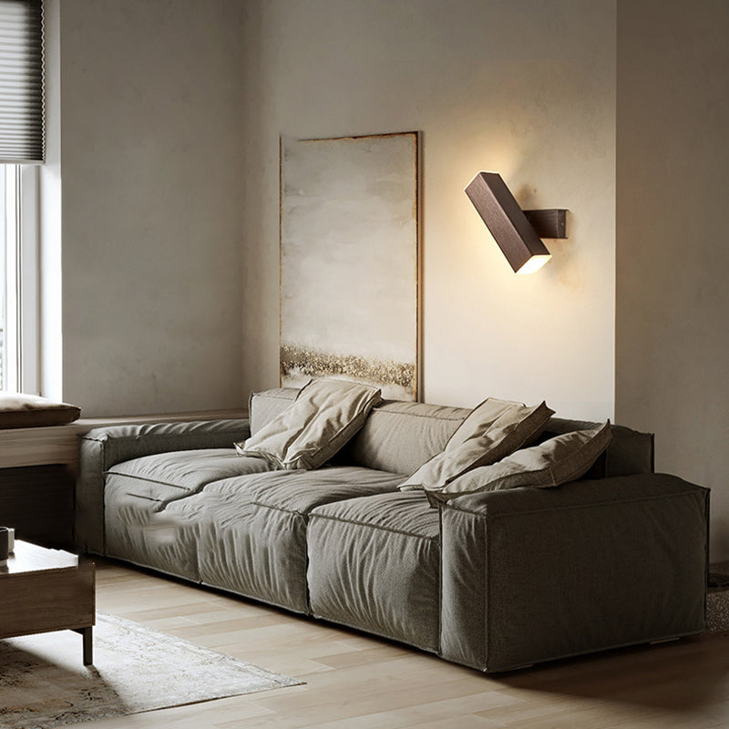 Square Shape Metal Wall Light Modern 1-Light Wall Mounted Light Fixture