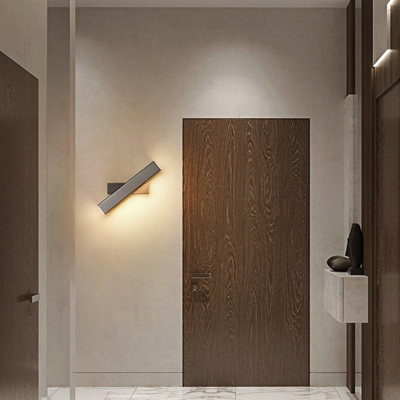 Square Shape Metal Wall Light Modern 1-Light Wall Mounted Light Fixture