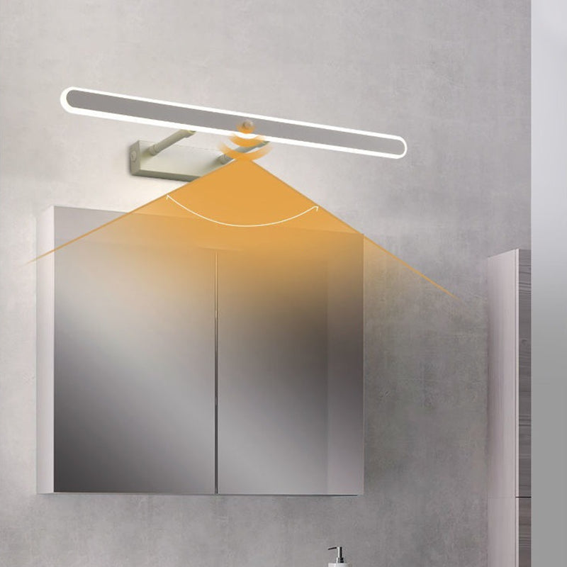 Modern Style Rectangular Vanity Wall Lights Metal 1 Light Vanity Mirror Lights