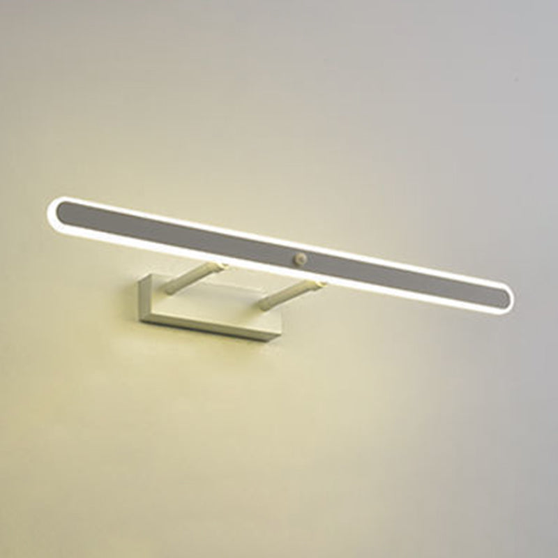 Luces de pared de tocador rectangular de estilo moderno 1 luces de espejo de tocador de luz