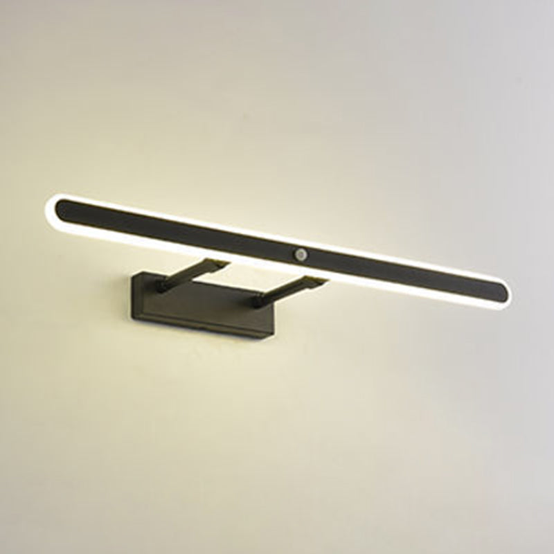 Luces de pared de tocador rectangular de estilo moderno 1 luces de espejo de tocador de luz