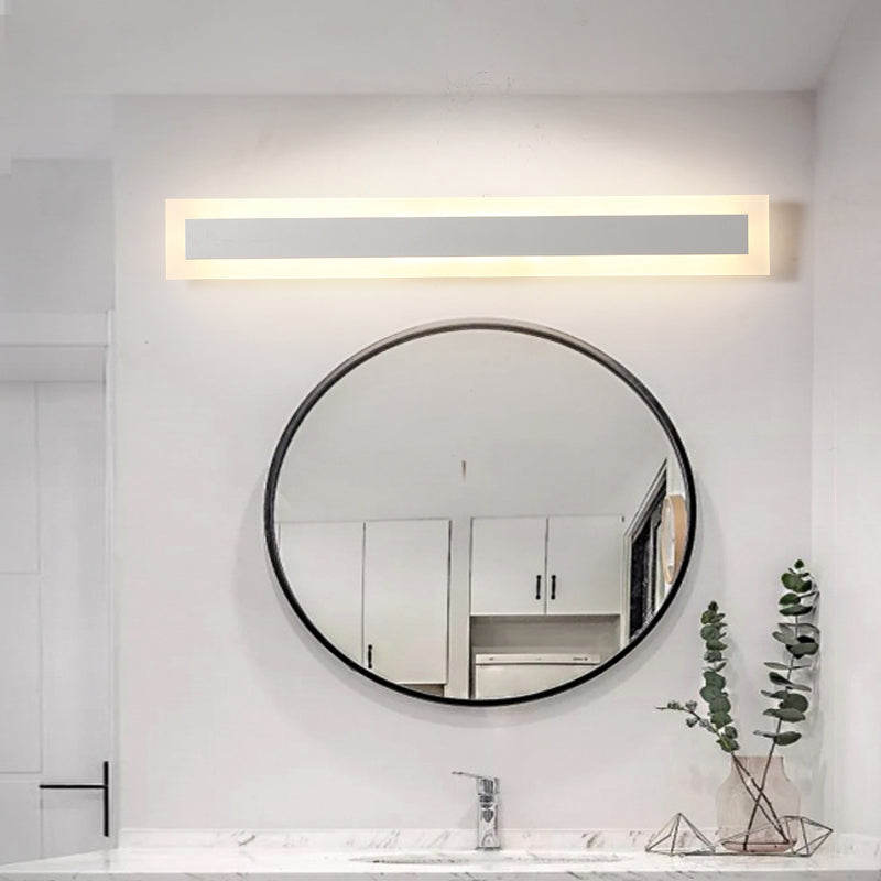 1 Light Linear Vanity Wall Lights Modern Style Wood Vanity Wall Sconce