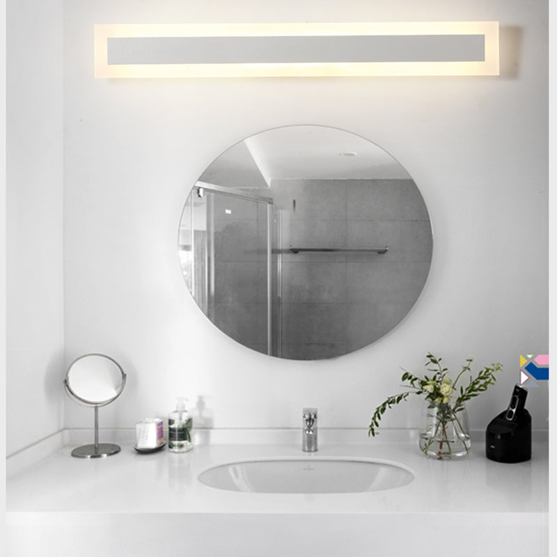1 Light Linear Vanity Wall Lights Modern Style Wood Vanity Wall Sconce