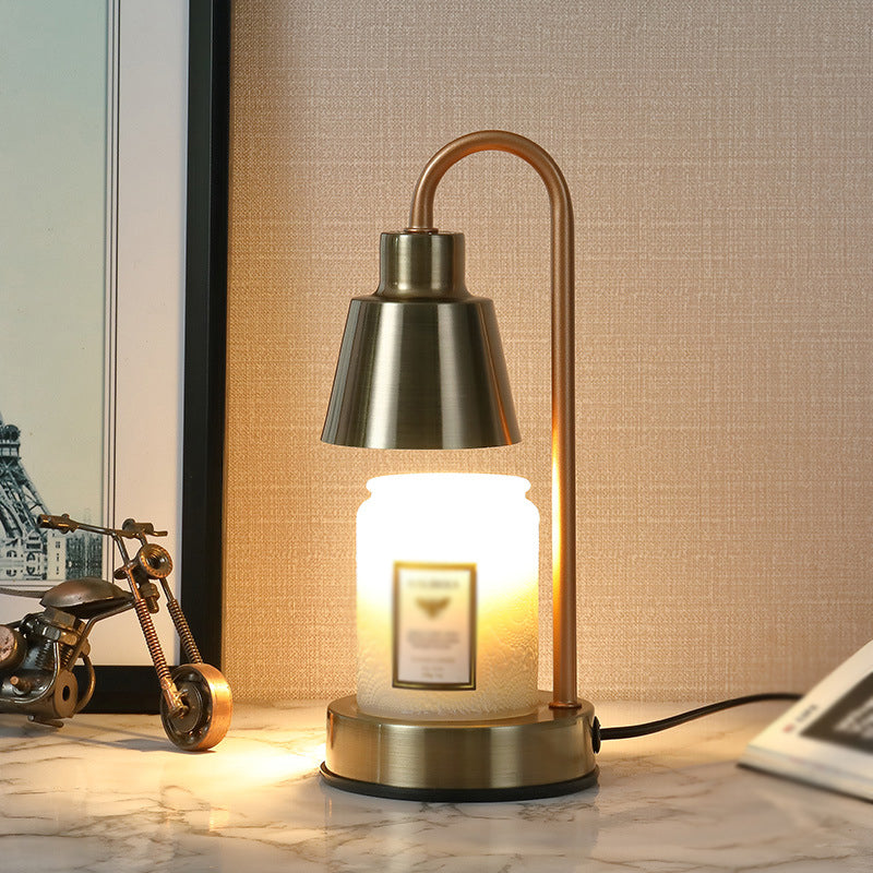 Nordic Metal Table Lamp Simple Aromatherapy Melting Wax Desk Lamp for Bedroom