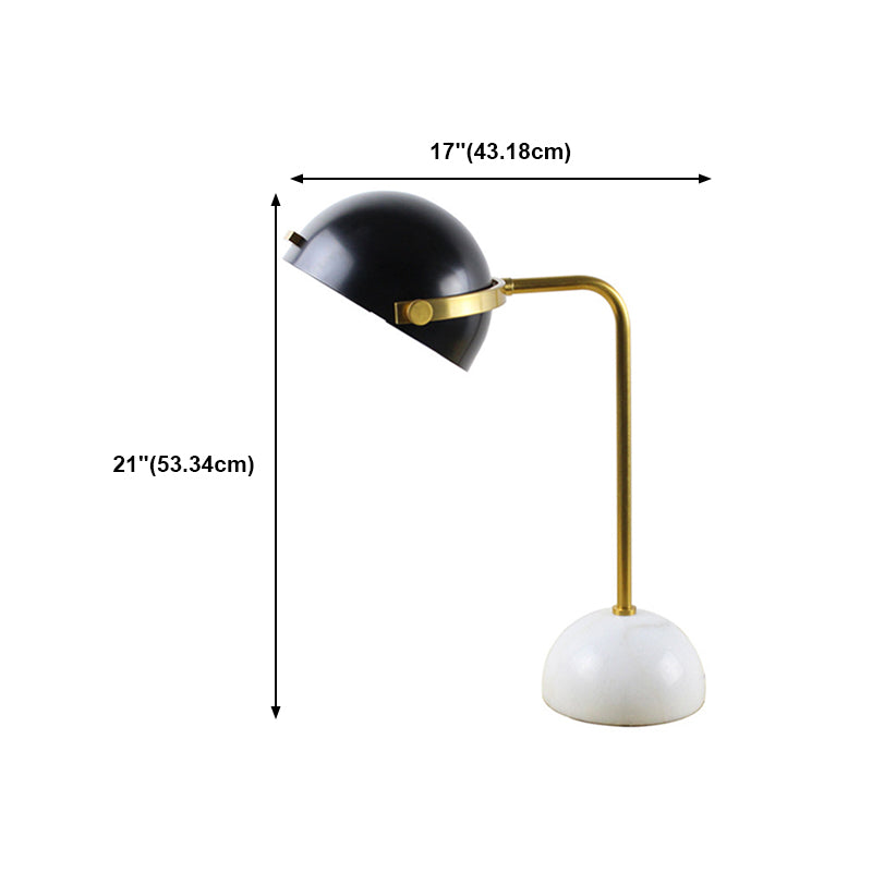 1-Light Geometric Night Table Lamp Modern Style Metal Table Lamp