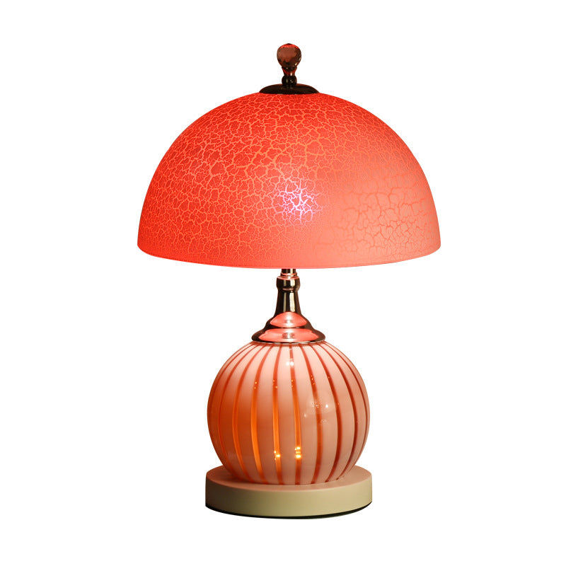 Dome Night Table Lamps Modern Style Glass 1 Light Table Lamp