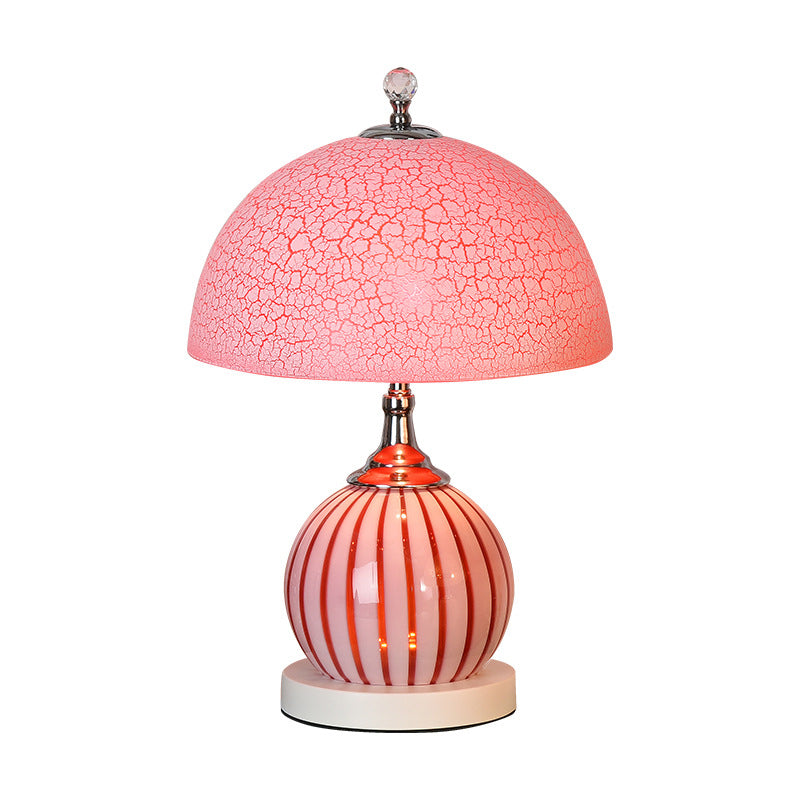 Dome Night Table Lamps Modern Style Glass 1 Light Table Lamp