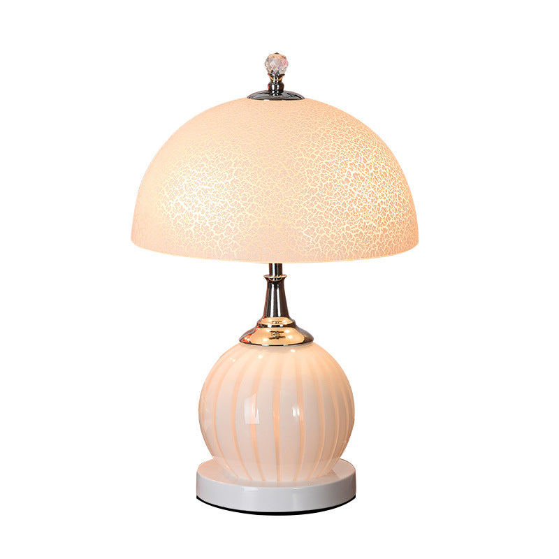 Dome Night Table Lamps Modern Style Glass 1 Light Table Lamp