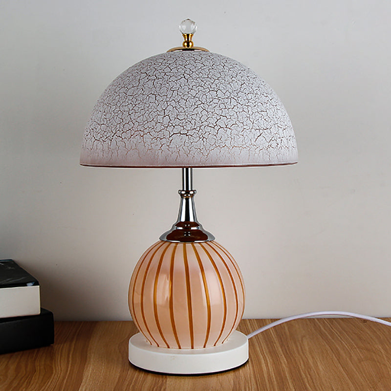 Dome Night Table Lamps Modern Style Glass 1 Light Table Lamp
