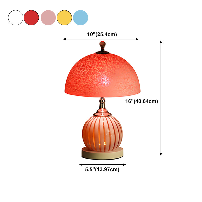 Dome Night Table Lamps Modern Style Glass 1 Light Table Lamp