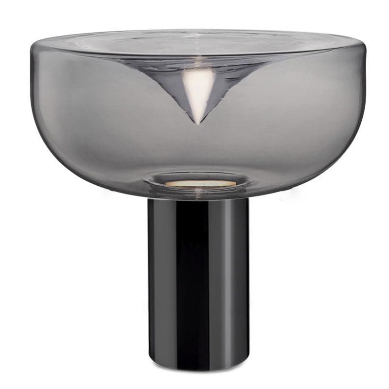 Bowl Night Table Lamps Modern Style Glass 1 Light Table Lamp for Living Room