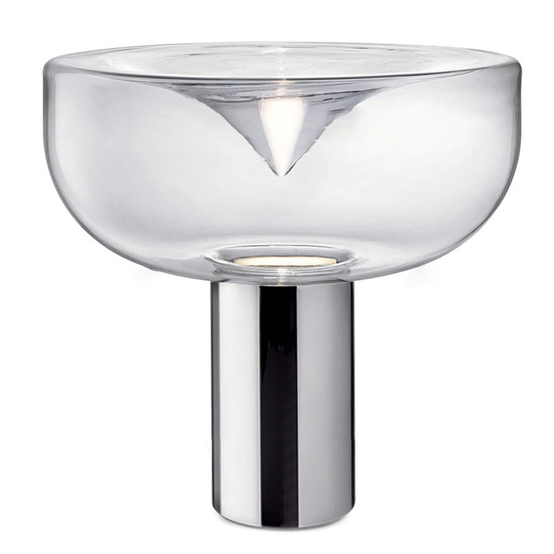 Bowl Night Table Lamps Modern Style Glass 1 Light Table Lamp for Living Room