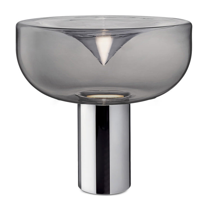 Bowl Night Table Lamps Modern Style Glass 1 Light Table Lamp for Living Room