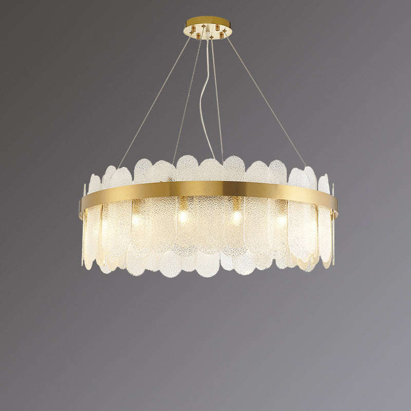 Ringform Decke Kronleuchter Modernist Style Glassuspension Licht für Wohnzimmer