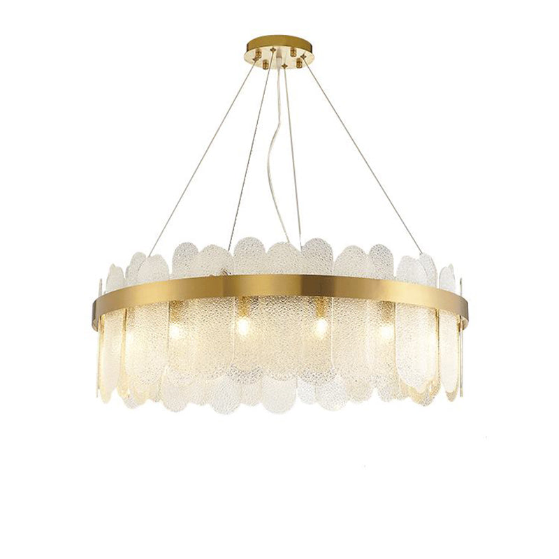 Ringform Decke Kronleuchter Modernist Style Glassuspension Licht für Wohnzimmer