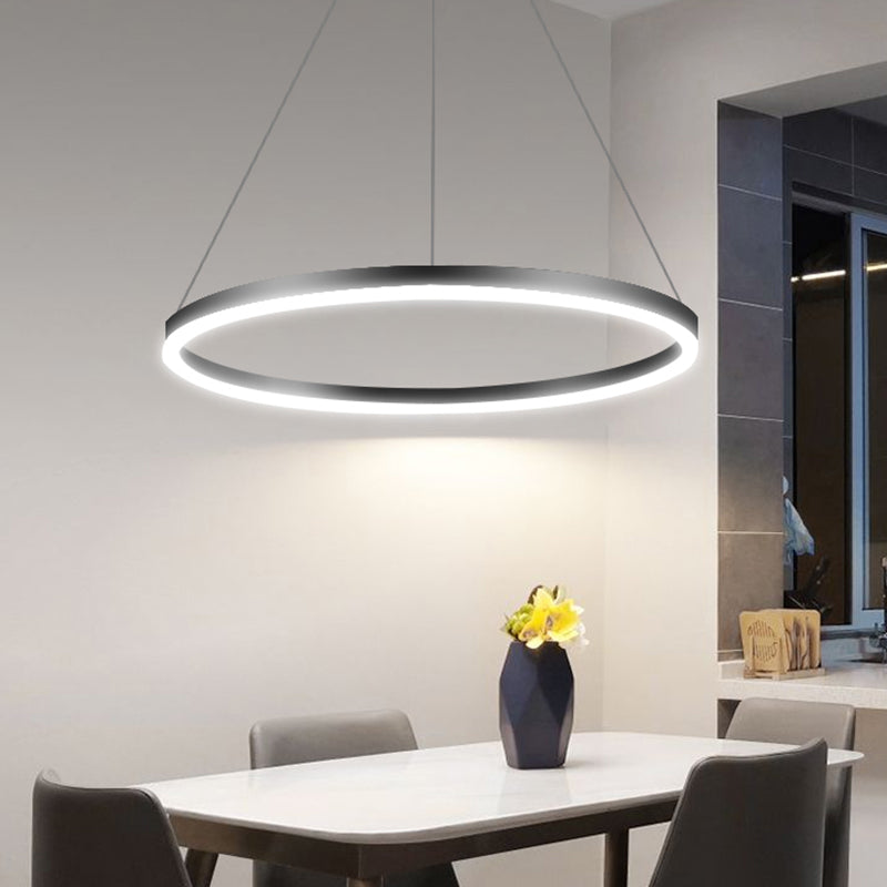 Radform Kronleuchter Licht zeitgenössischer Metall 1 helles Kronleuchter -Beleuchtungsbestand