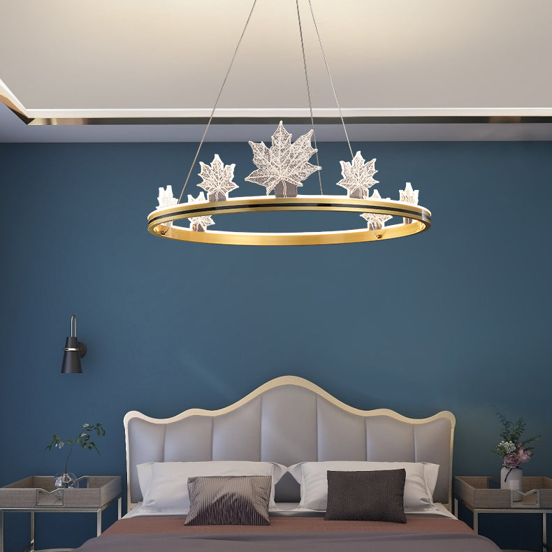 Moderne runde Form Kronleuchter Lichter Metall 8 leichte Kronleuchterbeleuchtung