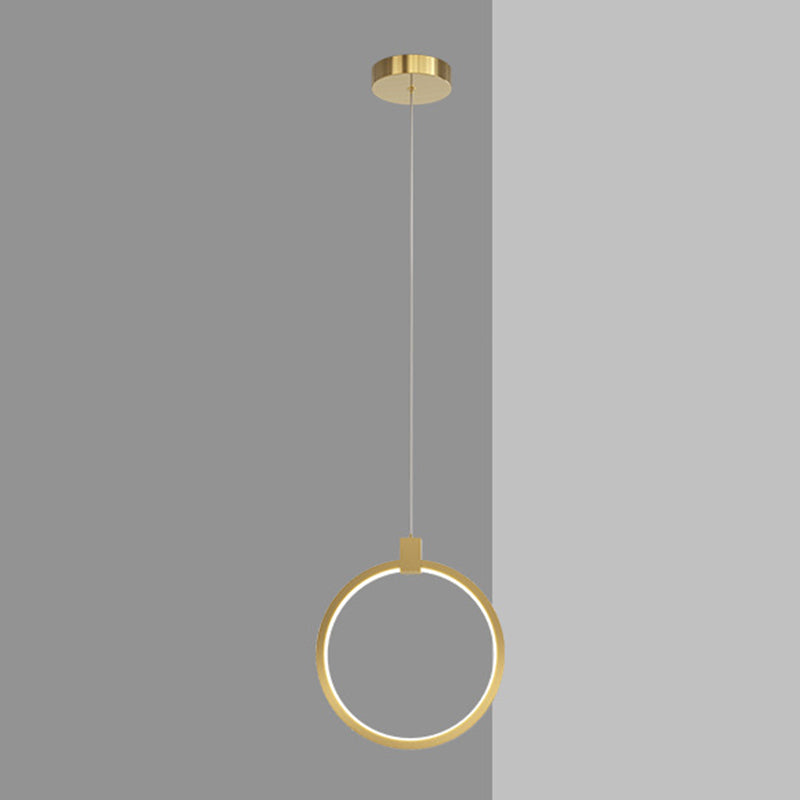 Kupfer zeitgenössische hängende Anhänger linearer Drop -Anhänger für Wohnzimmer