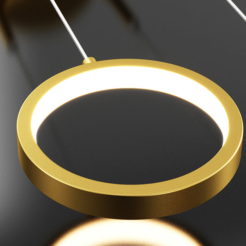 Kugelförmige Form des zeitgenössischen Stils Anhänger Lichter Metall 2 hängende Lampen