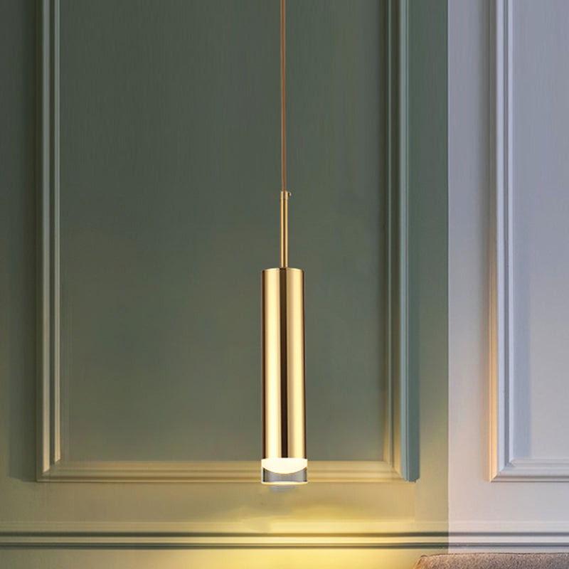 Zeitgenössischer Stil Zylinderform Pendelleuchte Metallhängeanhänger Lichter