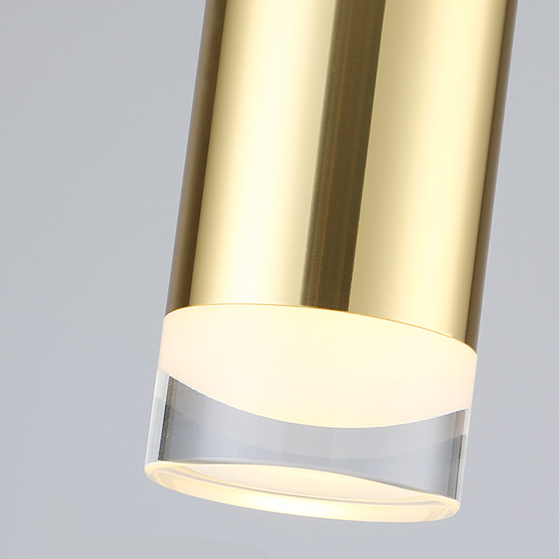Zeitgenössischer Stil Zylinderform Pendelleuchte Metallhängeanhänger Lichter