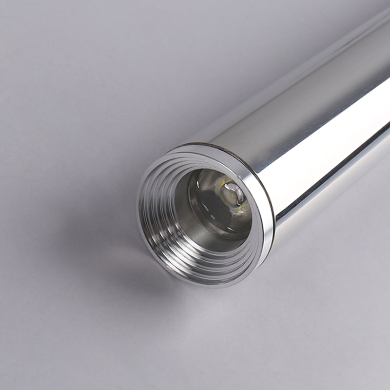 Zeitgenössischer Stil Zylinderform Pendelleuchte Leuchtmetall 1 Leichte Hanglampe in Silber