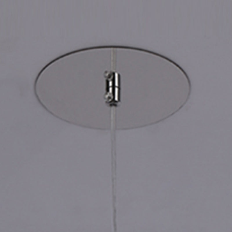 Zeitgenössischer Stil Zylinderform Pendelleuchte Leuchtmetall 1 Leichte Hanglampe in Silber