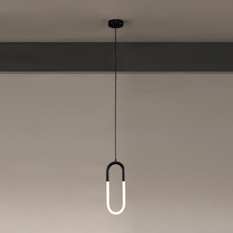 Zeitgenössischer Stil linearer Formpendelleuchten Metallhängelampen