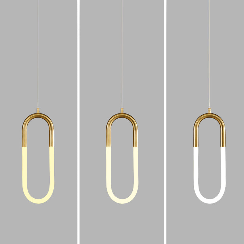 Zeitgenössischer Stil linearer Formpendelleuchten Metallhängelampen
