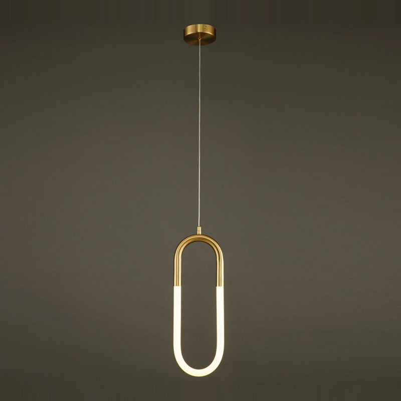 Zeitgenössischer Stil linearer Formpendelleuchten Metallhängelampen