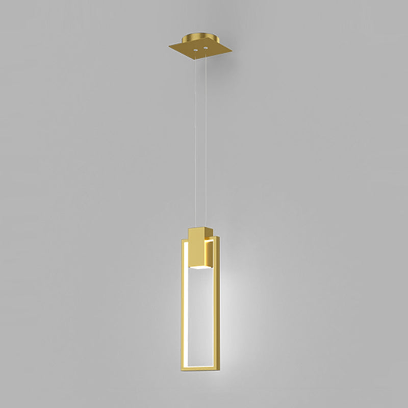 Zeitgenössischer Stil Rechteck Form Pendelleuchten Metallhängelampen