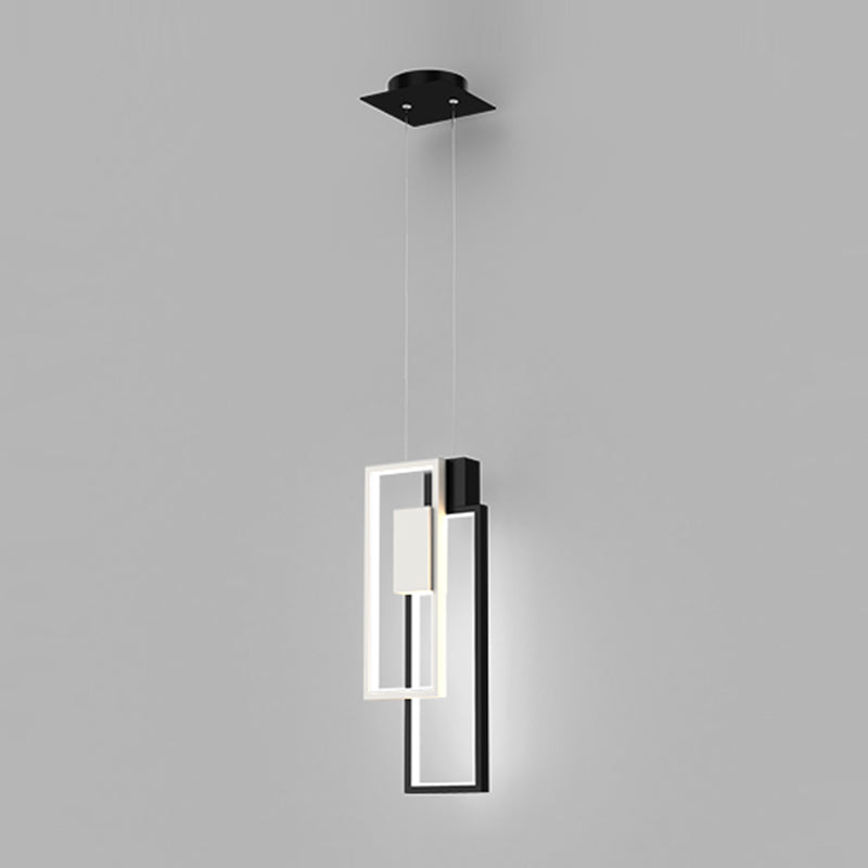 Zeitgenössischer Stil Rechteck Form Pendelleuchten Metallhängelampen