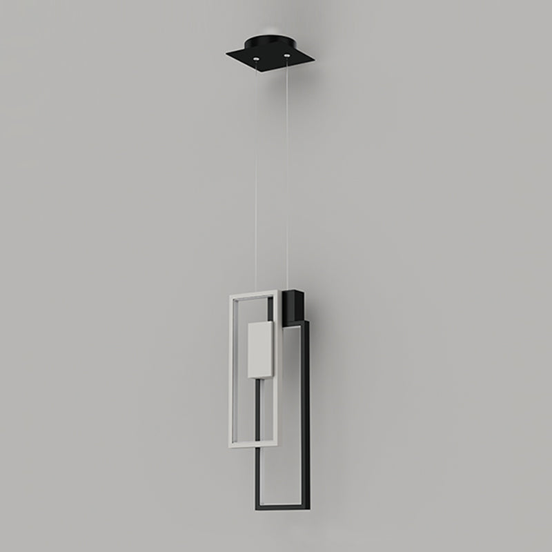Zeitgenössischer Stil Rechteck Form Pendelleuchten Metallhängelampen