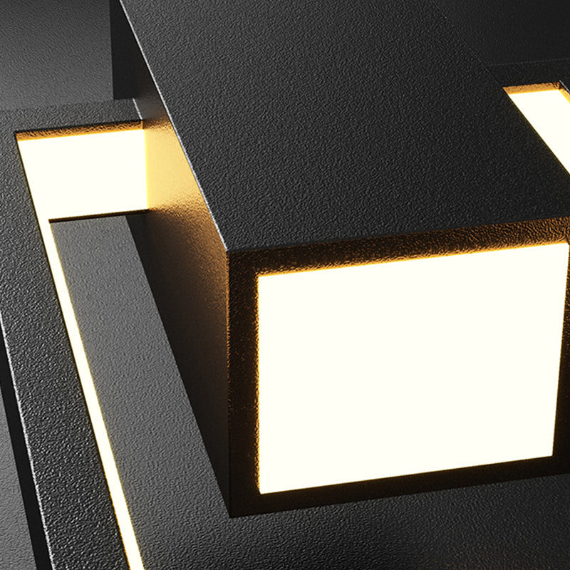 Zeitgenössischer Stil Rechteck Form Pendelleuchten Metallhängelampen