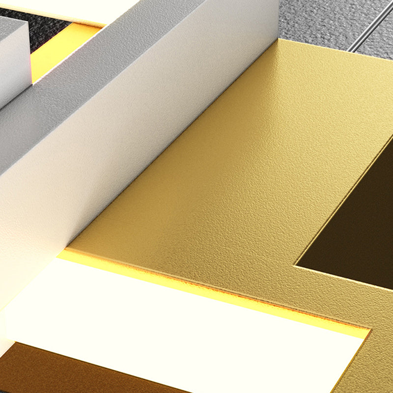 Zeitgenössischer Stil Rechteck Form Pendelleuchten Metallhängelampen