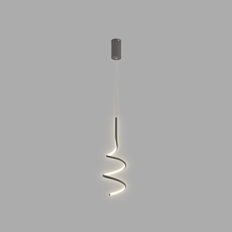 Zeitgenössischer Stil linearer Form Pendelleuchte Leuchte Metall 1 Lichthängerlampe